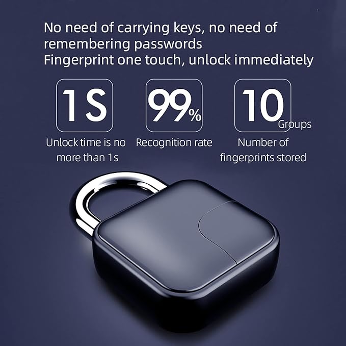 🔐Cerradura de Armario de Huellas Dactilares a Prueba de Agua🔥