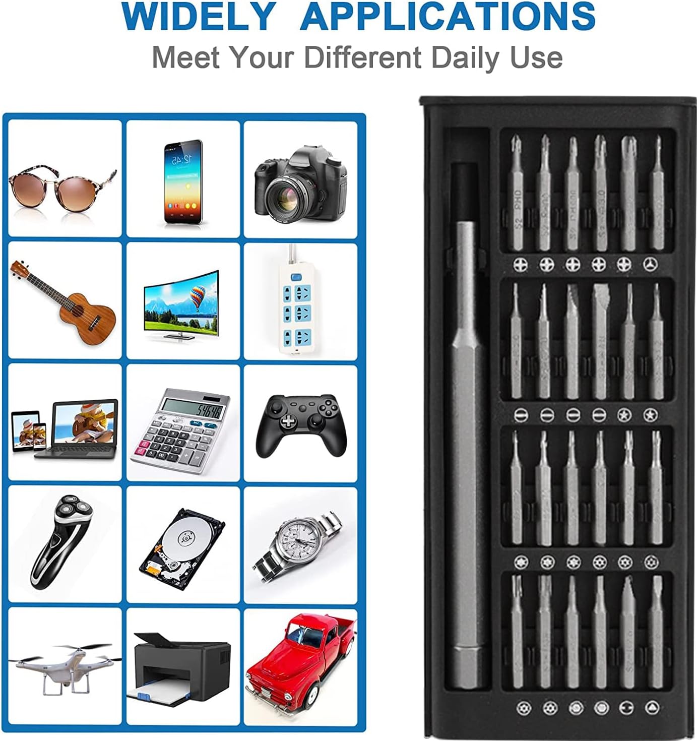 ✨Juego de Destornilladores de Precisión de 24 Piezas Eléctricos🔧