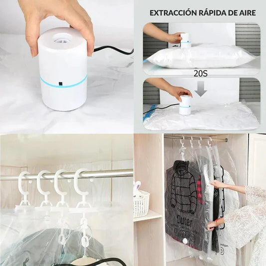 PACK BOLSAS AL VACÍO CON BOMBA ELÉCTRICA