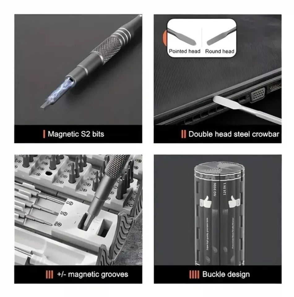 🔥Juego de destornilladores multifuncionales de acero de precisión 128 en 1🔥-50% oferta exclusiva